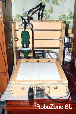 3-х осевой ЧПУ(CNC) станок из подручных материалов (рабочий макет).